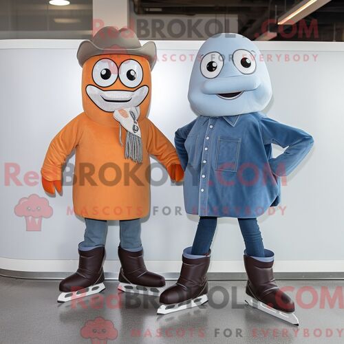Costume Mascotte Redbrokoly D Enchiladas Noires Personnage Habillé Avec Un Polo Et Des Montres