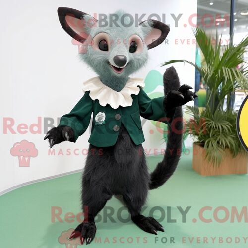 Personnage De Costume De Mascotte Redbrokoly De Red Hot Dogs Habillé Avec Un Pantalon De Jogging Et Des Clips Pour Écharpe