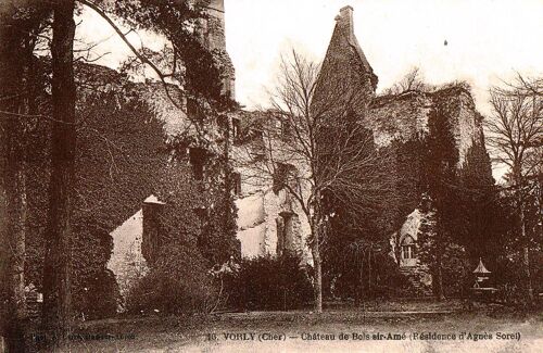 Carte Postale Ancienne, France, Cher ( 18 ), Vorly, Château De Bois Sir Amé ( Résidence D'agnès Sorel )