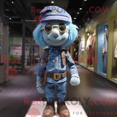 Costume Mascotte Redbrokoly De Commando Personnage Habillé D Un Short En Jean Et De Bonnets