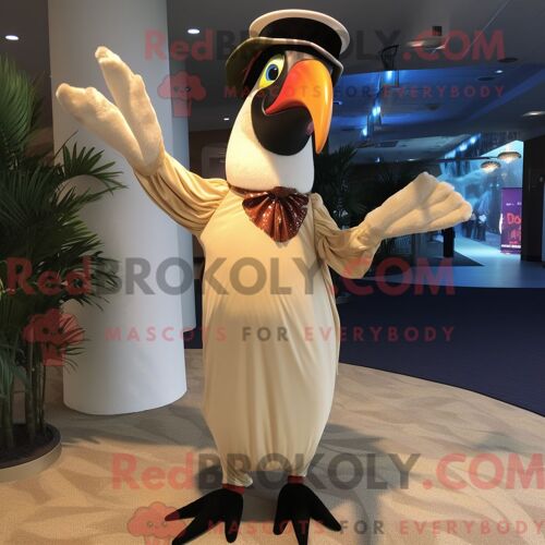 Costume De Mascotte Redbrokoly D Officier De Police Marron Habillé D Une Chemise En Flanelle Et De Pinces À Cheveux