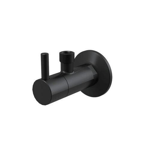 Robinet d?équerre avec filtre 1/2"×3/8", Noir-Mat (ARV001-BLACK)