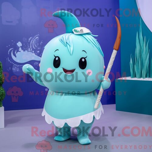Costume De Mascotte Redbrokoly De Cerf Rose Habillé Avec Un Jean Skinny Et Des Lunettes