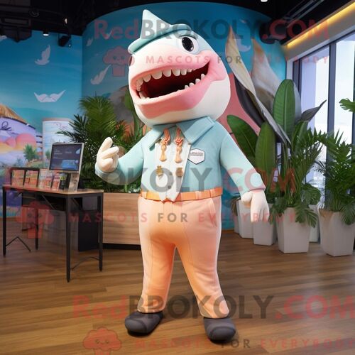 Costume De Mascotte Redbrokoly De Salade César Orange Personnage Habillé Avec Un Jegging Et Des Clips Pour Écharpe