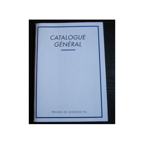 Presses De Sciences Po : Catalogue Général, 1997