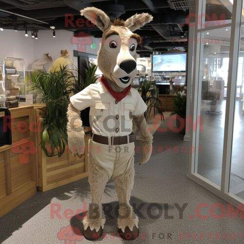 Costume Mascotte Redbrokoly De Sablier Bleu Marine Habillé D Une Jupe-Culotte Et De Sacs Fourre-Tout