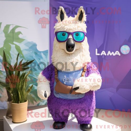 Mascotte Redbrokoly De Personnage Beige Ptérodactyle Habillé Avec Une Combinaison Et Des Porte-Documents
