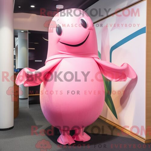 Personnage De Costume De Mascotte Redbrokoly De Bâton De Hockey Sur Glace Magenta Habillé D Un Pantalon Et De Montres Numériques