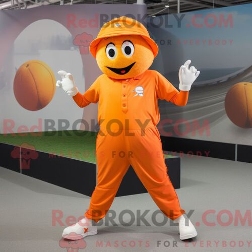 Costume De Mascotte Redbrokoly De Chef Rose Personnage Habillé Avec Une Combinaison Et Des Écharpes