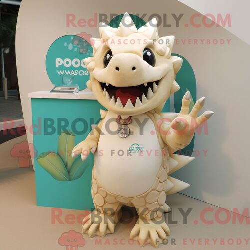 Costume De Mascotte Redbrokoly De Fraise Argentée Personnage Habillé Avec Une Robe Taille Empire Et Des Casquettes