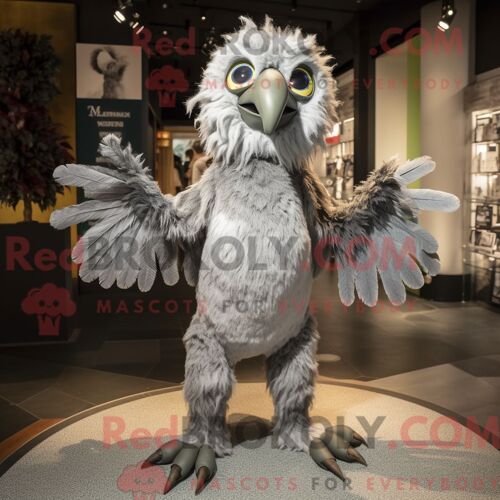 Costume Mascotte Redbrokoly De Crocodile Beige Habillé D Une Jupe Portefeuille Et De Lunettes
