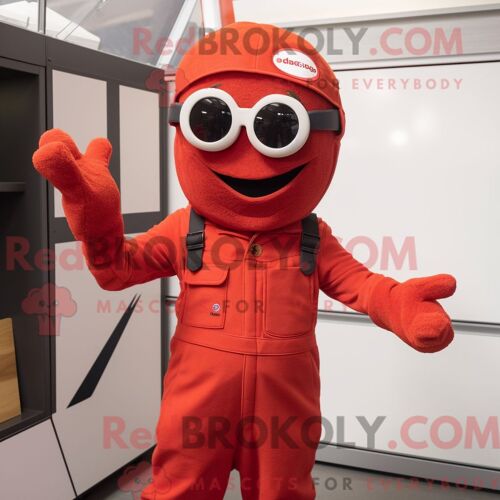 Costume De Mascotte Redbrokoly D Écureuil Volant Blanc Habillé D Un Pantalon En Velours Côtelé Et De Coussinets De Pieds
