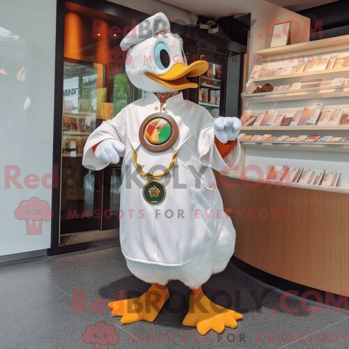 Costume De Mascotte Redbrokoly De Suricate Turquoise Personnage Habillé D Un Gilet Et D Épingles De Châle