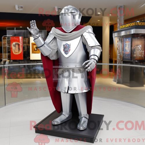 Costume Mascotte Redbrokoly De Béret Vert Cyan Habillé D Une Jupe Longue Et De Mitaines
