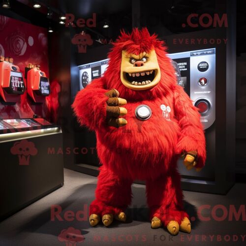 Costume De Mascotte Redbrokoly De Super-Héros Bleu Ciel Habillé D Une Veste De Moto Et D Épingles À Cheveux
