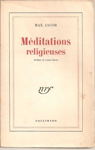 Méditations Religieuses ( Préface : Abbé Morel )