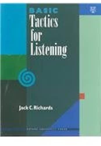 Basic Tactics For Listening