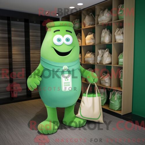 Costume De Mascotte Redbrokoly De Pigeon Bleu Sarcelle Habillé D Une Robe Fourreau Et De Lacets De Chaussures