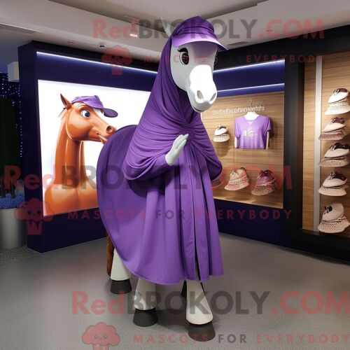Costume Mascotte Redbrokoly D Âne Vert Forêt Habillé D Une Robe Portefeuille Et De Portefeuilles