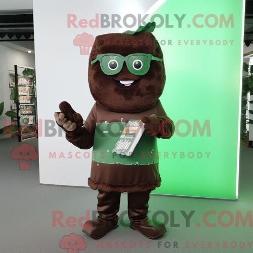 Costume De Mascotte Redbrokoly Grey Goose Habillé Avec Un T-Shirt À Manches Longues Et Des Épingles À Cravate