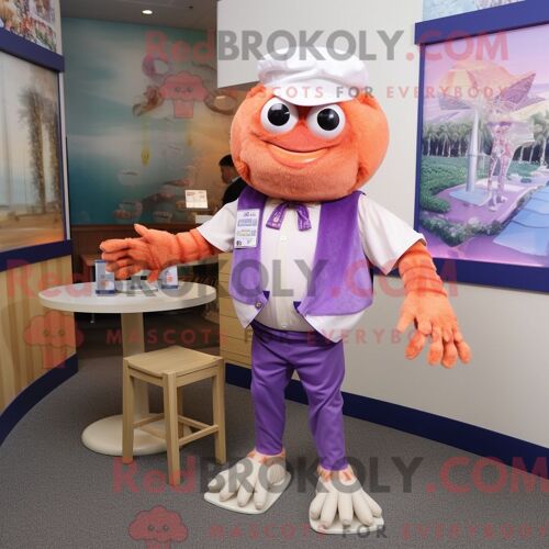 Costume De Mascotte Redbrokoly D Étoile De Mer Jaune Citron Personnage Habillé Avec Un Jean Boyfriend Et Des Châles