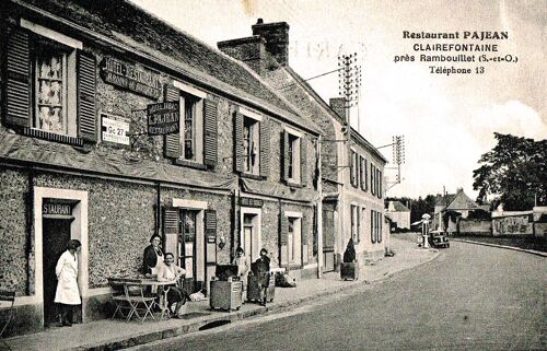 Carte Postale Ancienne, France, Yvelines ( 78 ), Clairefontaine Près Rambouillet, Restaurant Pajean