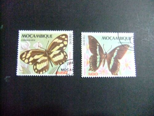 63 Moçambique Mozambique 1979 / Fauna Mariposas / Yvert 725 +727 Fu
