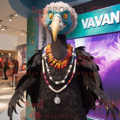 Costume Mascotte Redbrokoly De Vautour Habillé D Un Bikini Et De Bracelets