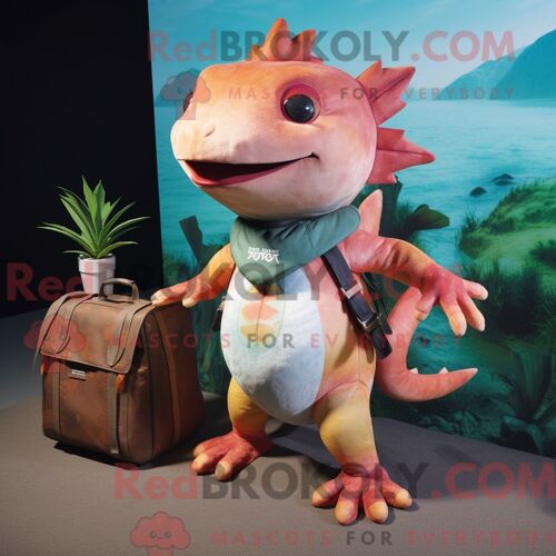 Costume Mascotte Redbrokoly D Oie Blanche Personnage Habillé D Un Short En Jean Et De Pinces À Cheveux