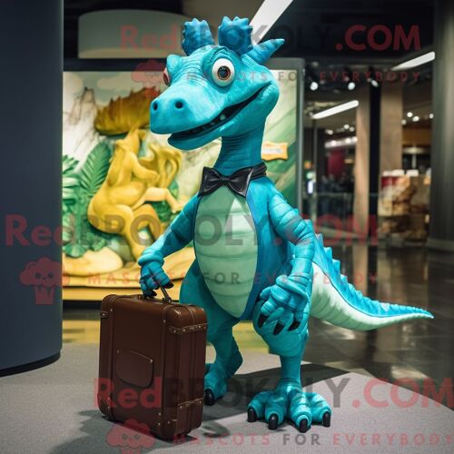 Costume De Mascotte Redbrokoly De Croissant D Argent Personnage Habillé Avec Une Chemise Et Des Casquettes En Chambray