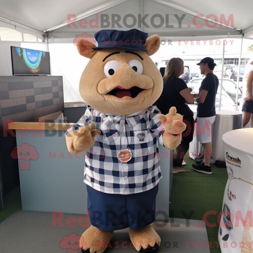 Costume Mascotte Redbrokoly D Ours À Lunettes Doré Personnage Habillé D Un Short Et De Montres