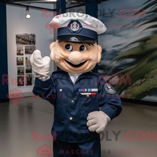 Personnage De Costume De Mascotte Redbrokoly De Maroon Pepper Habillé Avec Une Chemise Oxford Et Des Casquettes