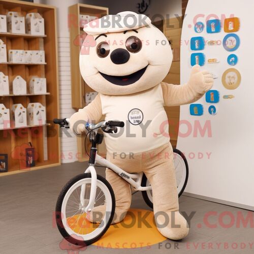 Personnage De Costume De Mascotte Redbrokoly De Tan Doctor Habillé Avec Des Leggings Et Des Portefeuilles