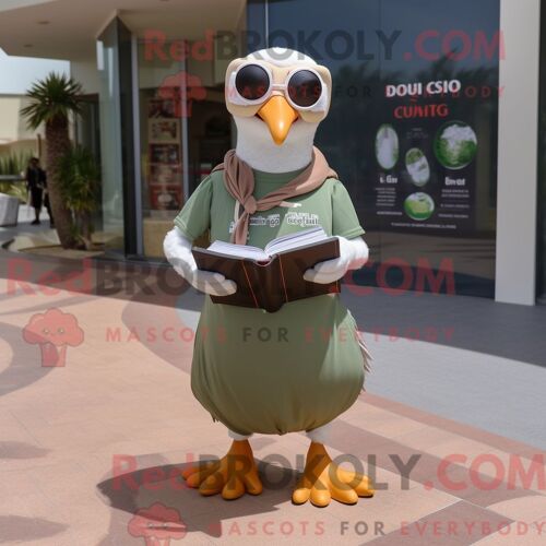 Costume Mascotte Redbrokoly De Faucon Violet Habillé D Un Body Et De Boutons De Manchette