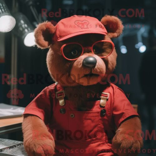 Costume Mascotte Redbrokoly De Paon Turquoise Habillé D Une Robe Midi Et De Mitaines