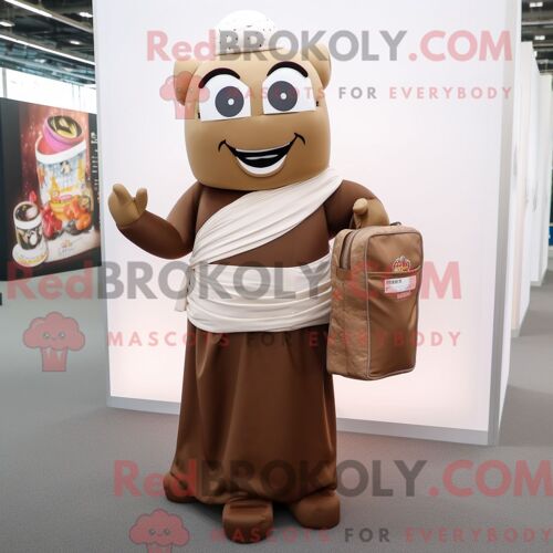 Costume De Mascotte Redbrokoly De Minotaure Rose Personnage Habillé D Une Robe De Soirée Et De Lacets De Chaussures
