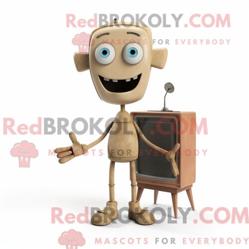 Costume De Mascotte Redbrokoly De Crocodile Gris Habillé D Une Robe Droite Et De Cravates