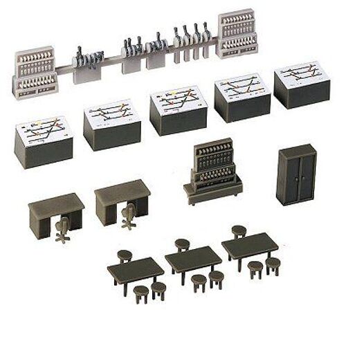 Modélisme Ferroviaire Ho - Aménagement Intérieur De Poste D'aiguillage-Faller