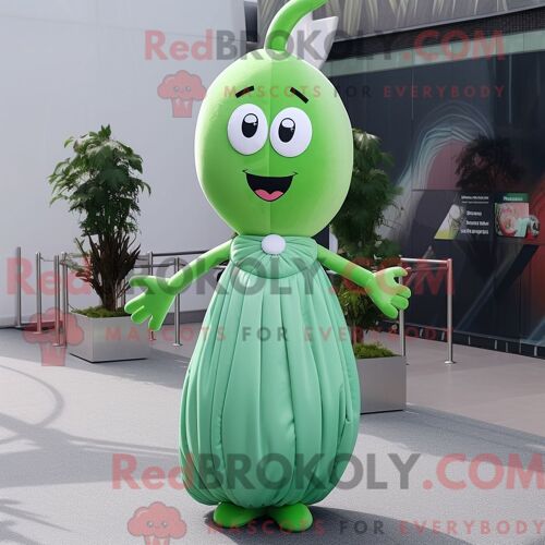 Personnage Mascotte Redbrokoly De Lanceur De Couteaux Gris Habillé D Un Cardigan Et De Bracelets De Cheville
