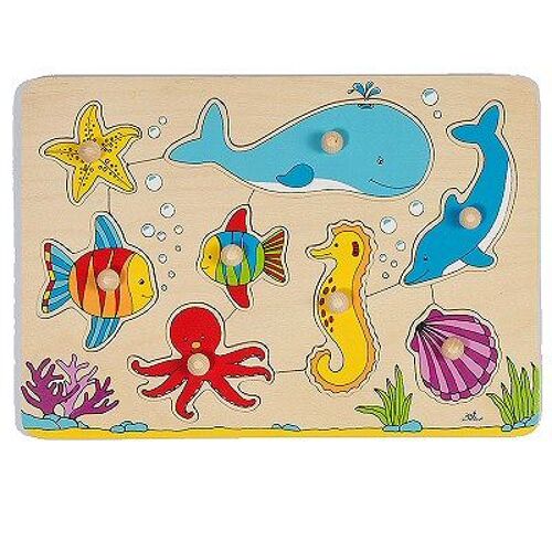 Encastrement 8 Pièces En Bois : Le Monde Sous-Marin