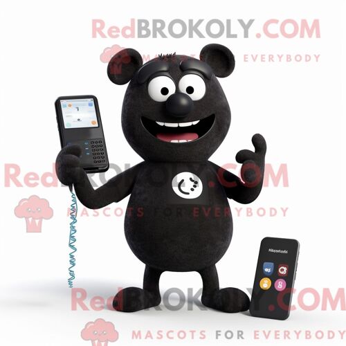 Costume De Mascotte Redbrokoly De Rat Bleu Ciel Habillé D Un Polo Et De Lacets De Chaussures