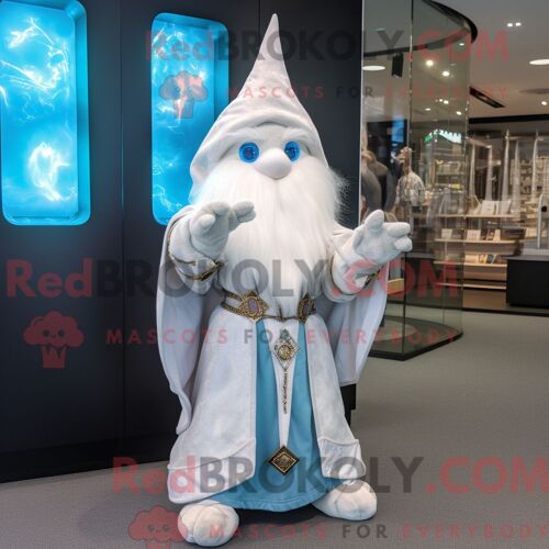 Costume Mascotte Redbrokoly De Gold Attorney Habillé Avec Une Combinaison Et Des Boutons De Manchette
