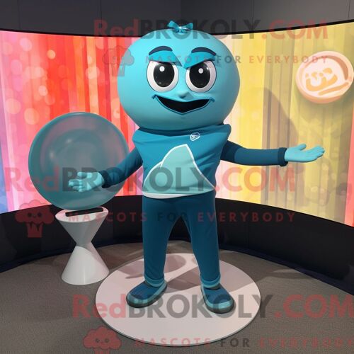 Costume De Mascotte Redbrokoly De Pomme Magenta Habillé Avec Une Robe Longue Et Des Lunettes De Soleil