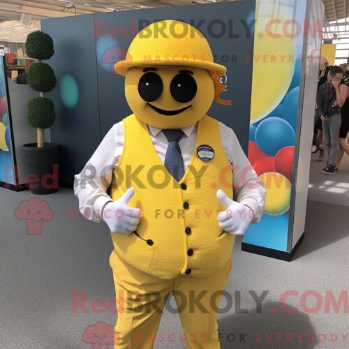 Costume De Mascotte Redbrokoly De Mammouth Bleu Marine Personnage Habillé Avec Un Jean Skinny Et Des Bandeaux