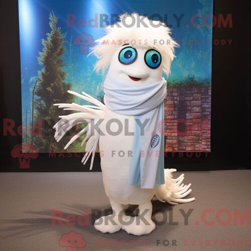 Costume De Mascotte Redbrokoly De Mouette Verte Forestière Habillé D Une Robe Trapèze Et De Bandeaux