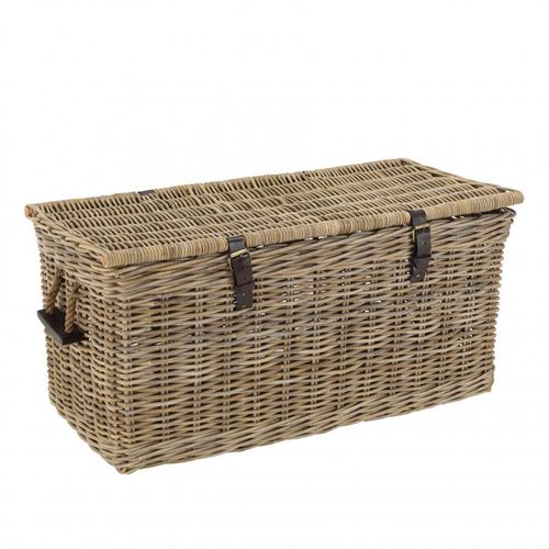 Coffre De Rangement En Kubu Naturel 100cm