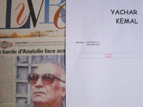 Yachar Kemal : Dossier Composé De 2 Articles De Libé (1995)
