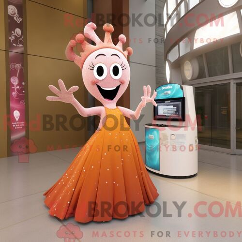 Personnage De Costume De Mascotte Redbrokoly De Canard Violet Habillé D Une Robe Trapèze Et De Lacets De Chaussures