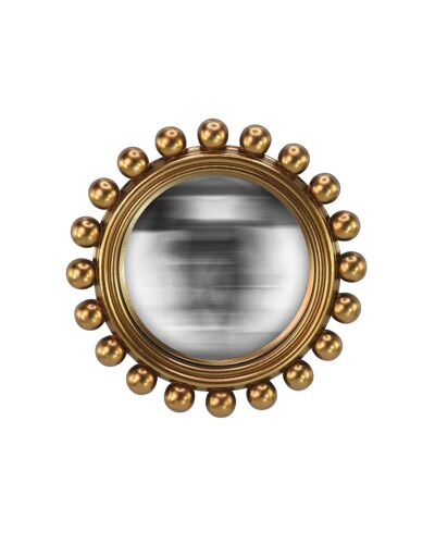 Emde - Miroir convexe doré 21,5cm - Jaune