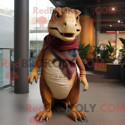 Costume De Mascotte Redbrokoly De Chevalier Médiéval De La Marine Habillé D Un Short De Course Et De Ceintures